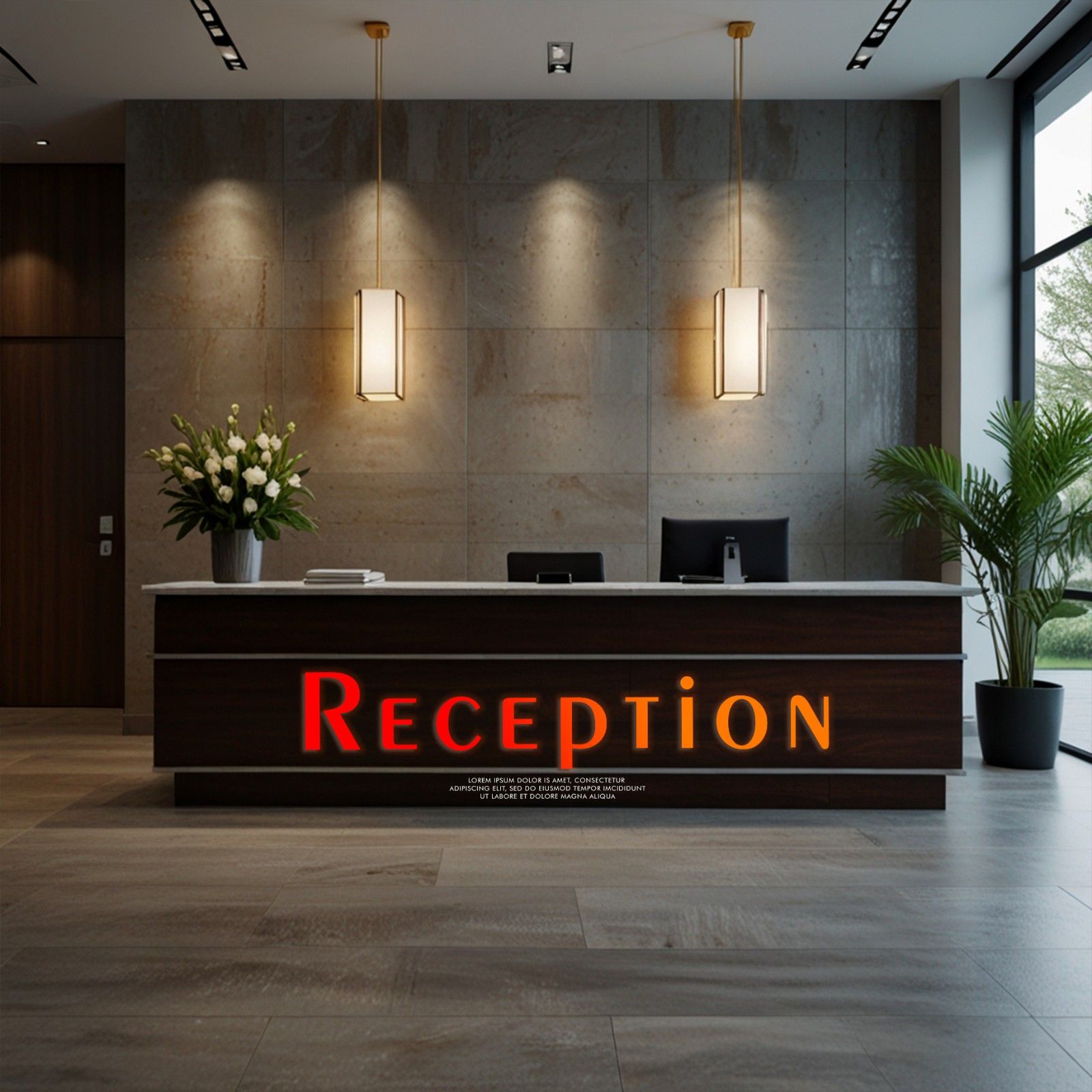Reception Signage